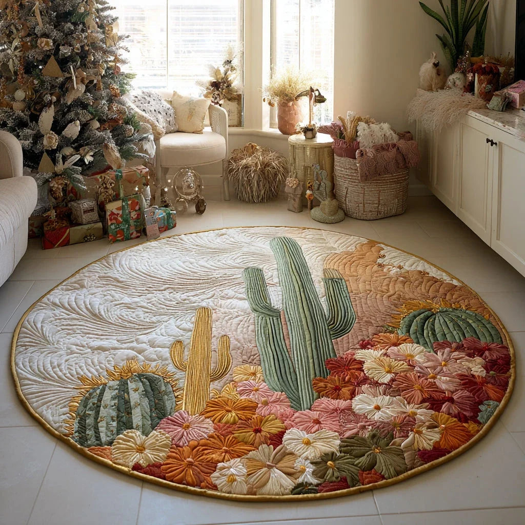 Desert Sunrise Quilted Round Mat