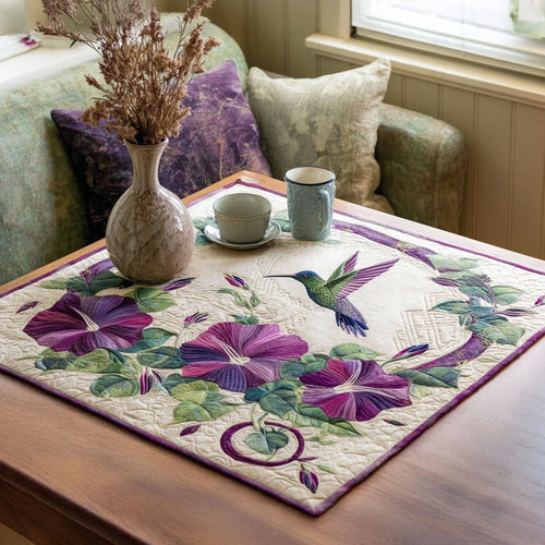 Dewdrop Wings Quilted Table Topper
