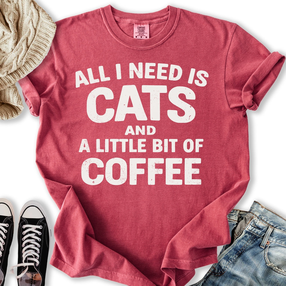 Cats and Coffee Relaxed Tee