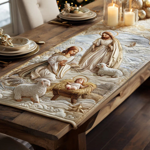 Divine Manger Quilted Table Runner