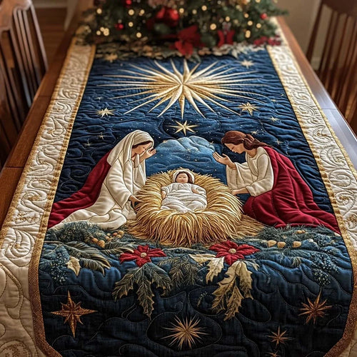 Divine Night Quilted Table Runner