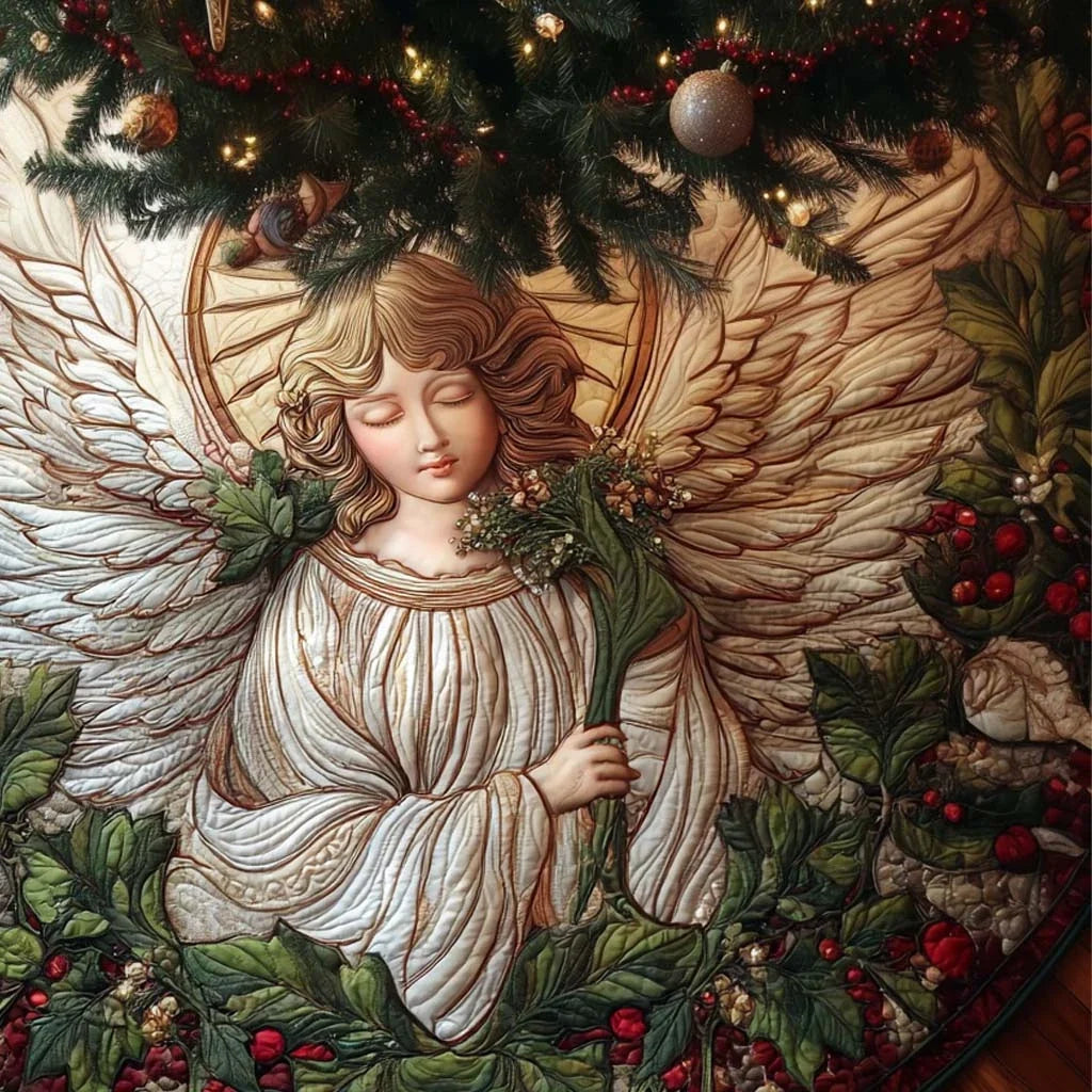 Divine Wings Quilted Tree Skirt