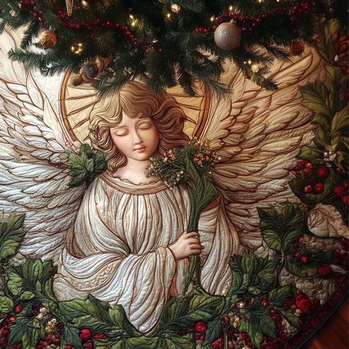 Divine Wings Quilted Tree Skirt