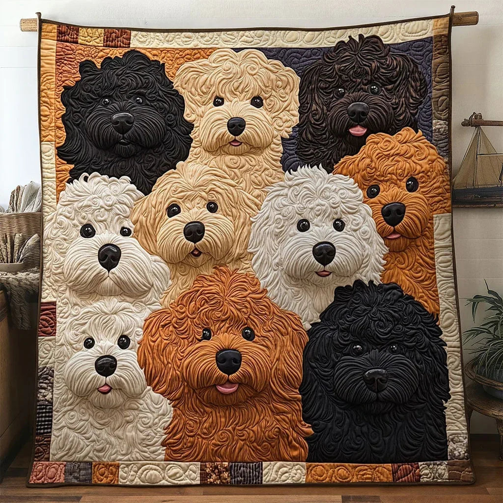 Dog Cuddle Squad Quilt Blanket