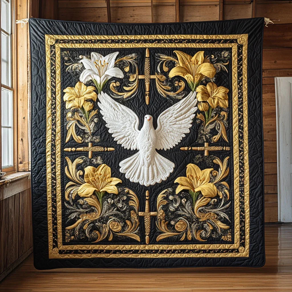 Dove Spirit Quilt Blanket