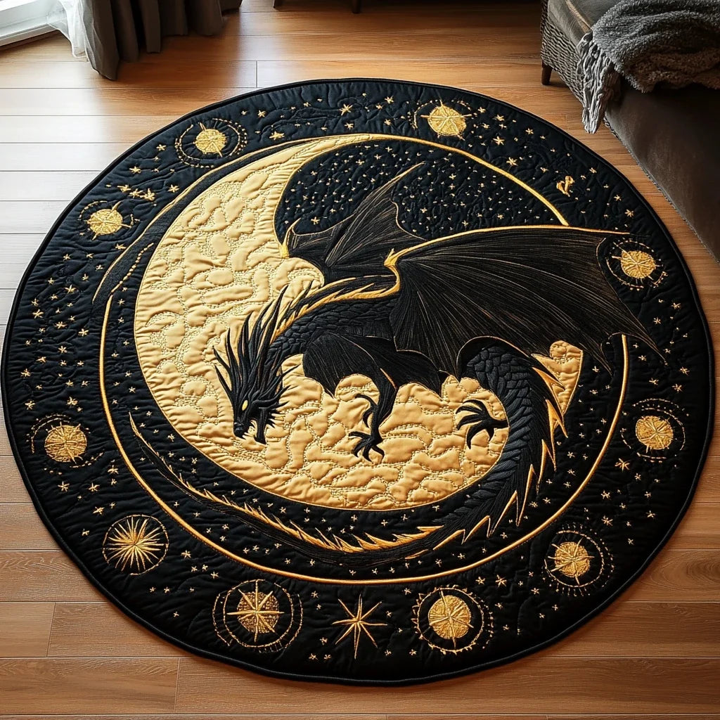 Dragon Dream Quilted Round Mat