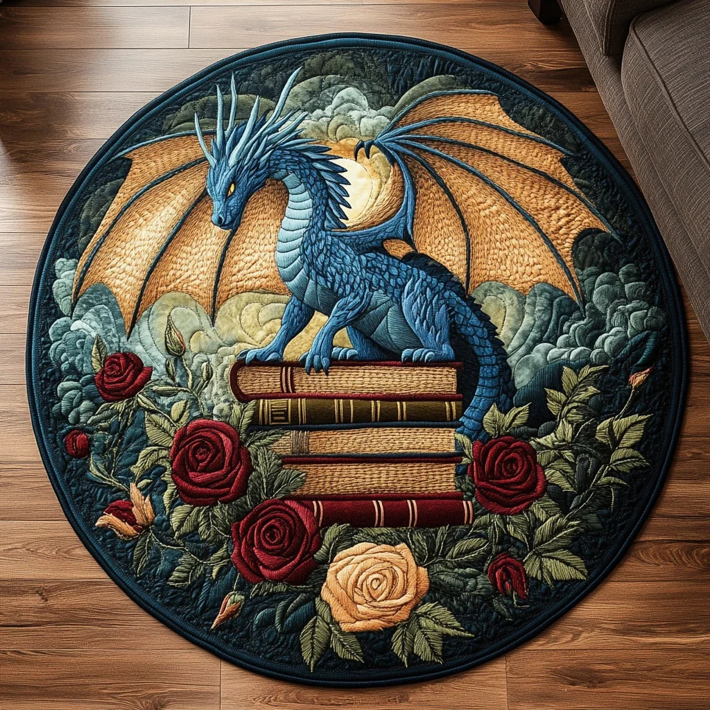 Dragon Heart Quilted Round Mat