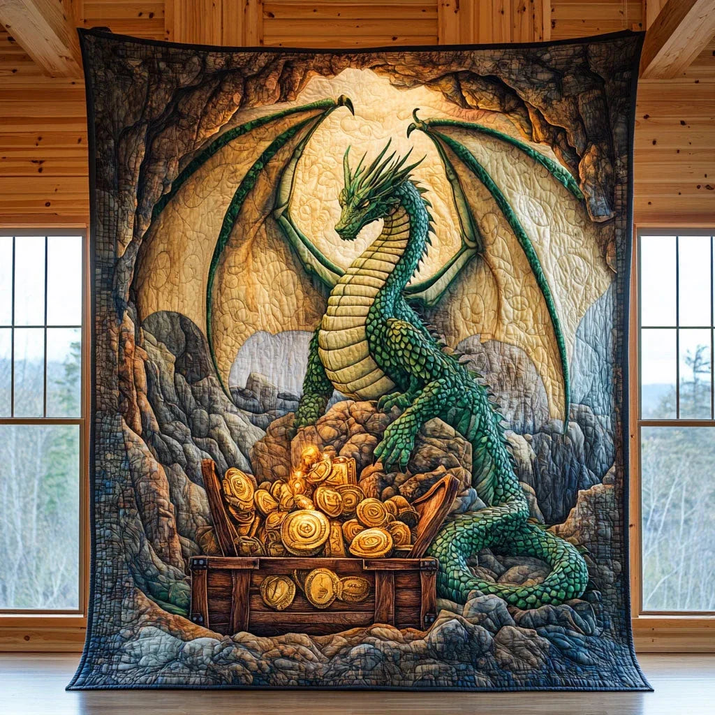 Dragon Mystic Guard Quilt Blanket