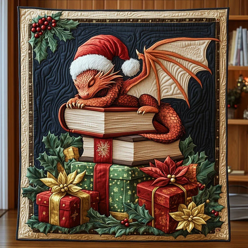Dragon Noel Quilt Blanket