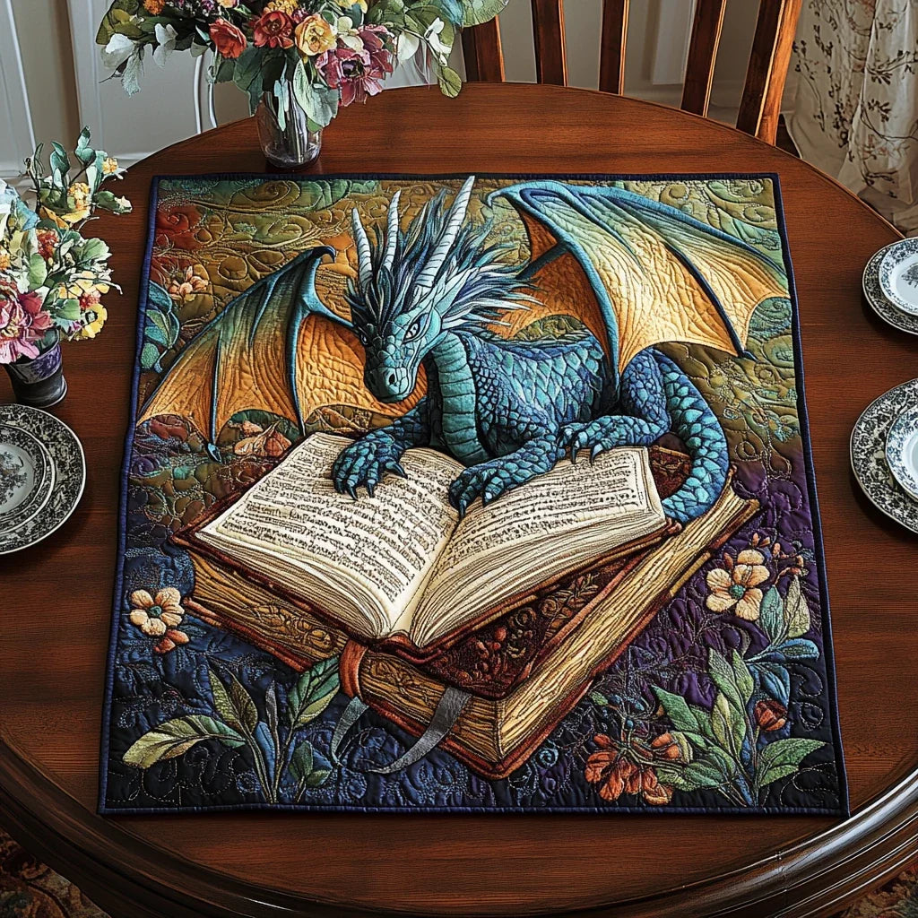 Dragon Whimsy Quilted Table Topper
