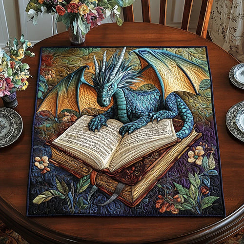 Dragon Whimsy Quilted Table Topper