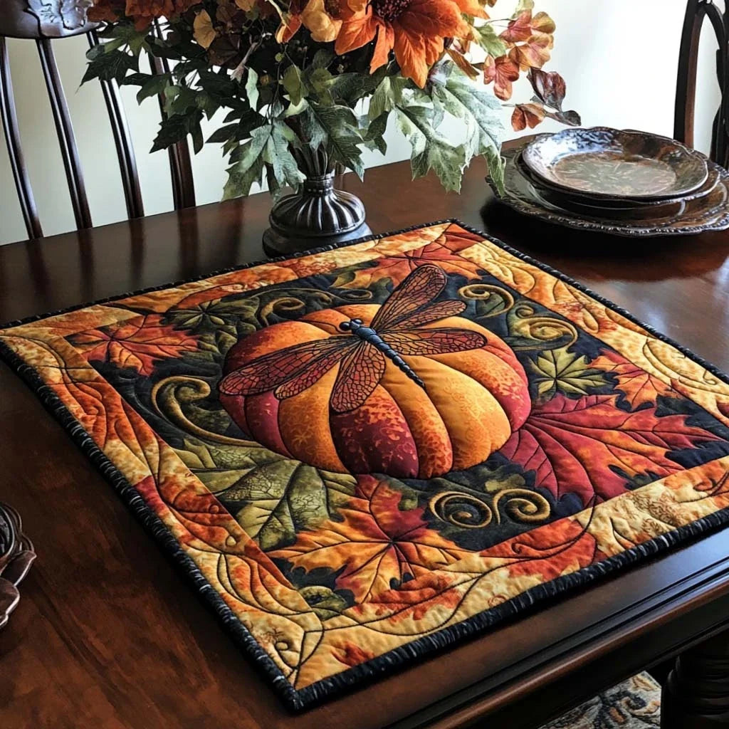 Dragonfly Haven Path Quilted Table Topper