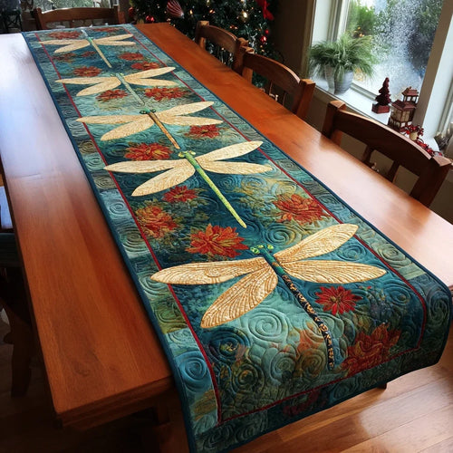 Dragonfly Horizon Quilted Table Runner
