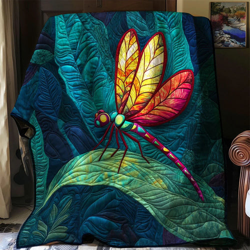 Dragonfly Light Quilt Blanket