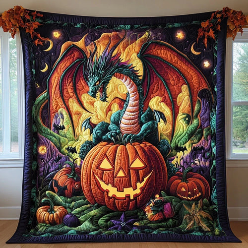 Dragonlight Feast Quilt Blanket