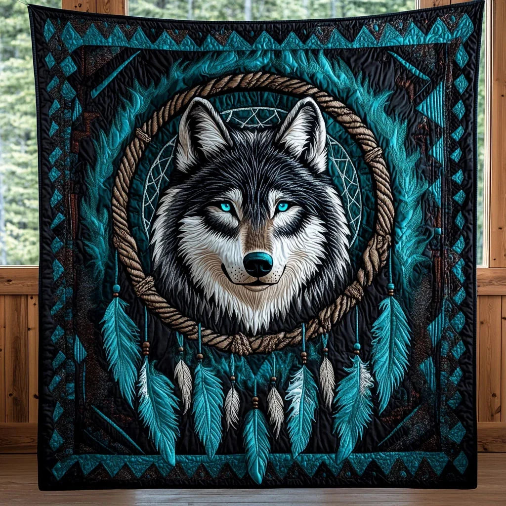 Dream Wolf Quilt Blanket