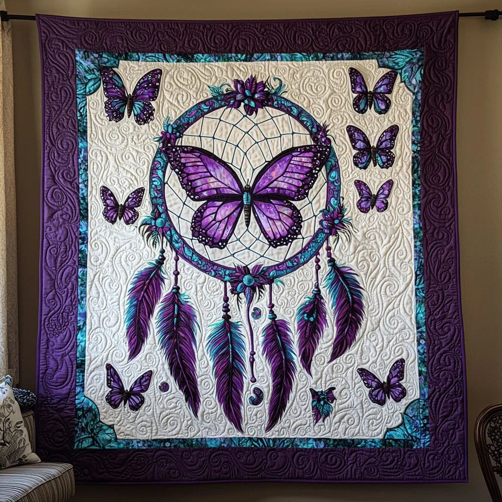 Dreamcatcher Butterfly Quilt Blanket
