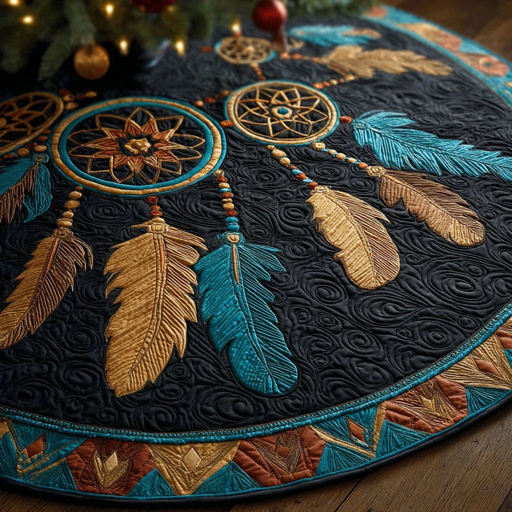 Dreamcatcher Grace Christmas Quilted Tree Skirt