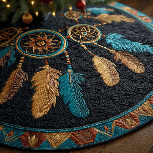 Dreamcatcher Grace Christmas Quilted Tree Skirt