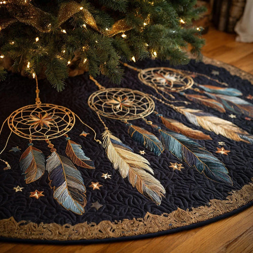 Dreamcatcher Harmony Christmas Quilted Tree Skirt