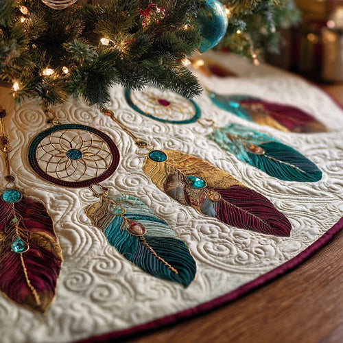 Dreamcatcher Path Christmas Quilted Tree Skirt