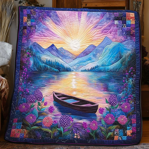 Dreamlike Tranquilt Boat Quilt Blanket