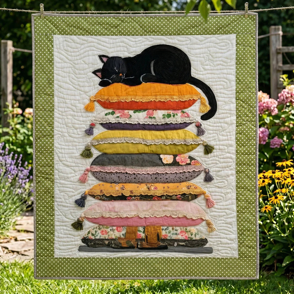 Dreamy Kitten Quilt Blanket - Quilted Blanket by Wild and Way