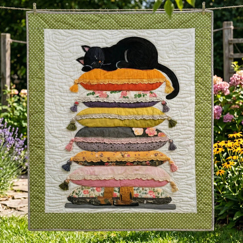 Dreamy Kitten Quilt Blanket - Quilted Blanket by Wild and Way