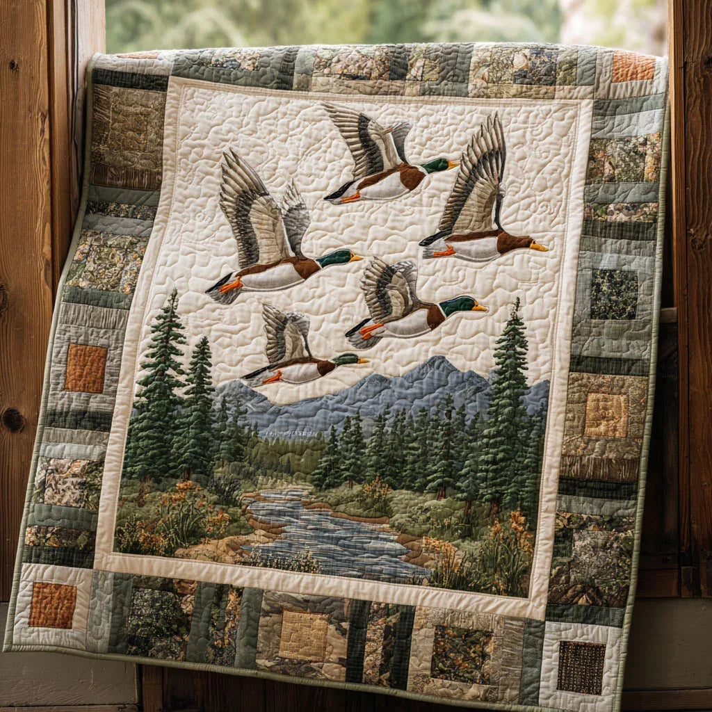 Duck Haven Quilt Blanket - Quilted Blanket by Wild and Way