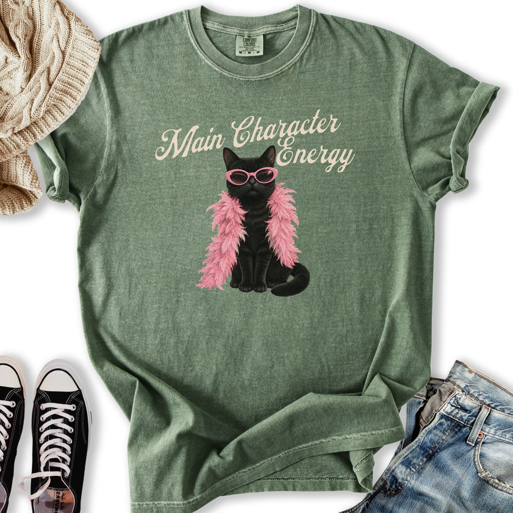 Main Character Black Cat Relaxed Tee