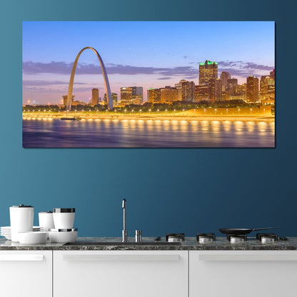 St Louis Skyline Canvas Wall Art