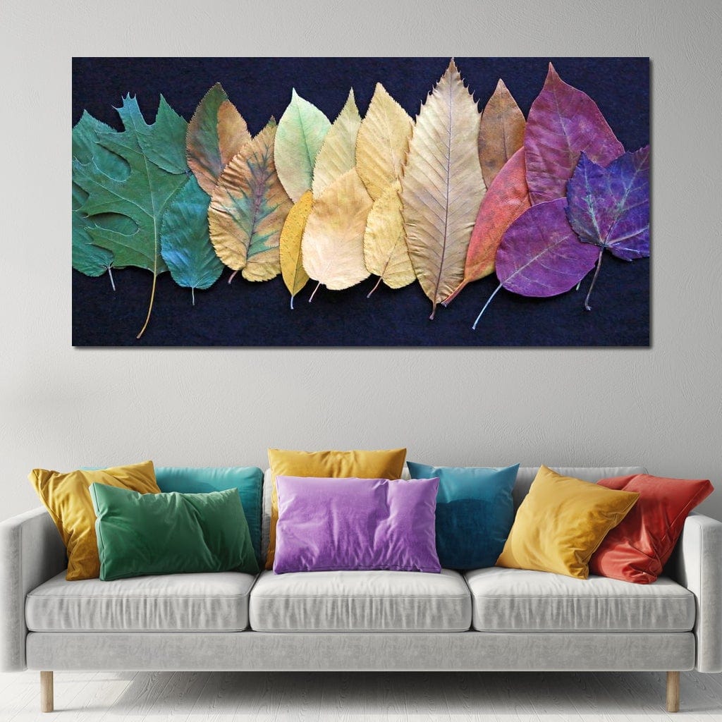 Colorful Leaves Canvas Wall Art