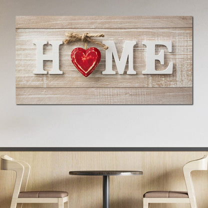Home Is Where The Heart Is Canvas Wall Art