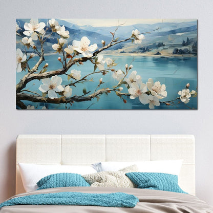 Blooming Almond Tree 1 Canvas Wall Art