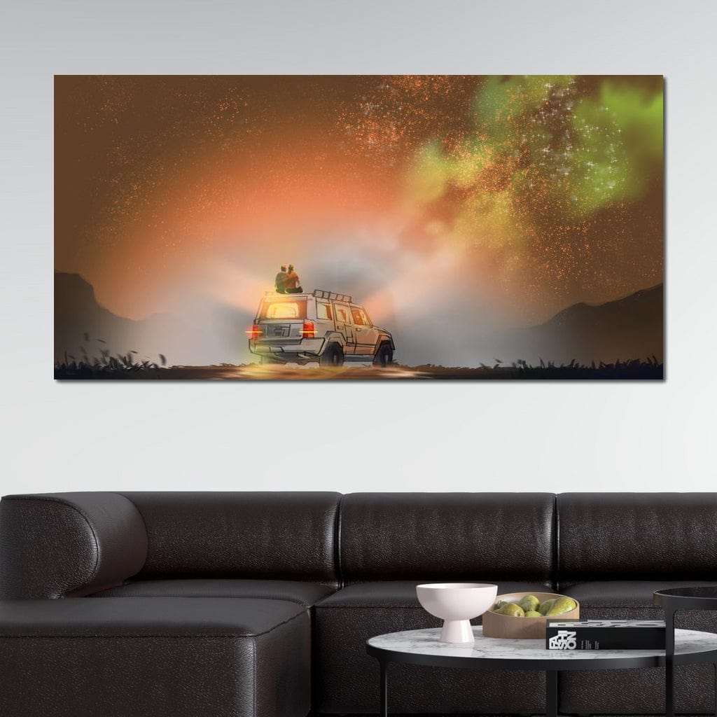 Admiring the Milky Way Canvas Wall Art