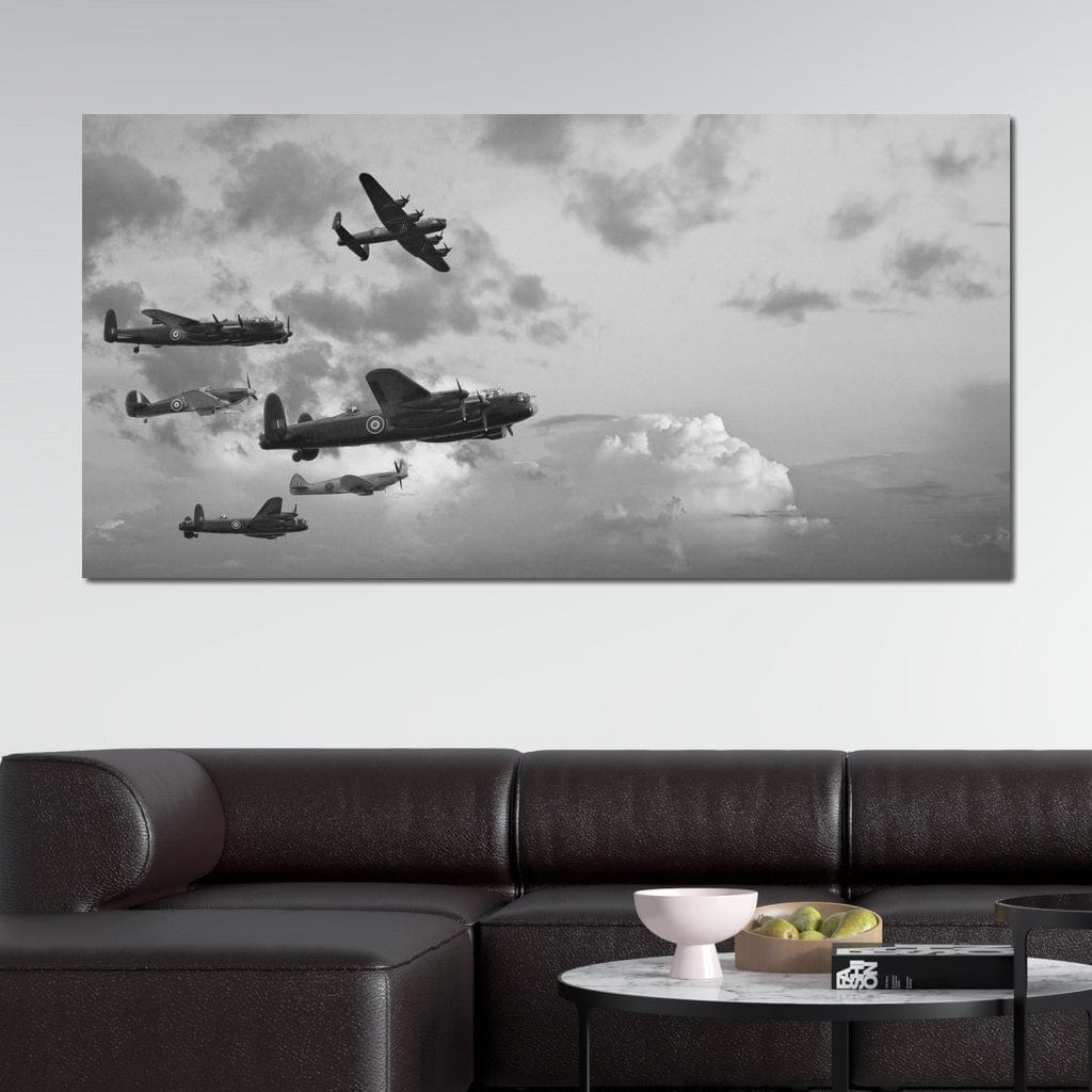 World War 2 Airplanes Canvas Wall Art