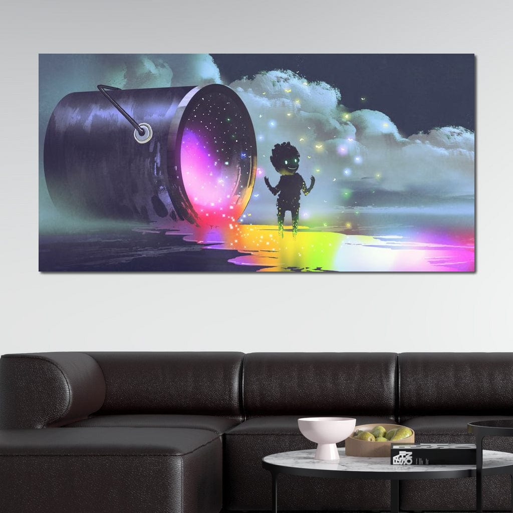 Puddle of Ink Canvas Wall Art