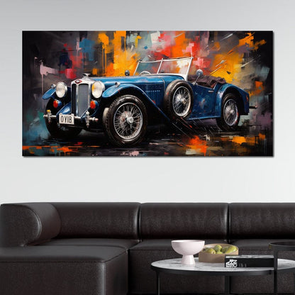 Classic Roadster Canvas Wall Art