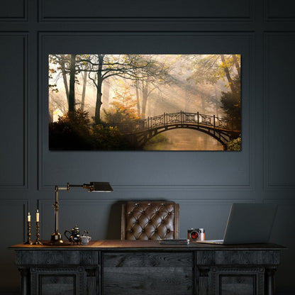 Park Bridge Canvas Wall Art