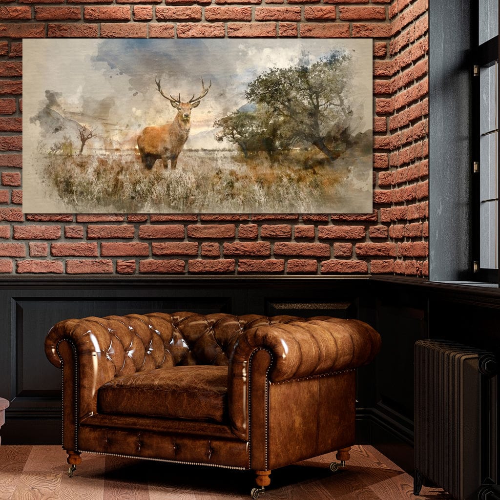 Red Deer Canvas Wall Art