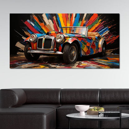MG Roadster Canvas Wall Art