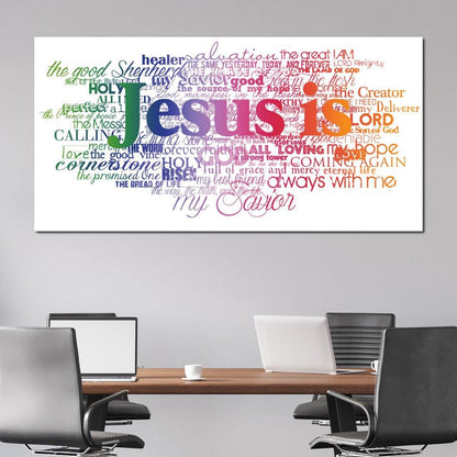Jesus Is Canvas Wall Art