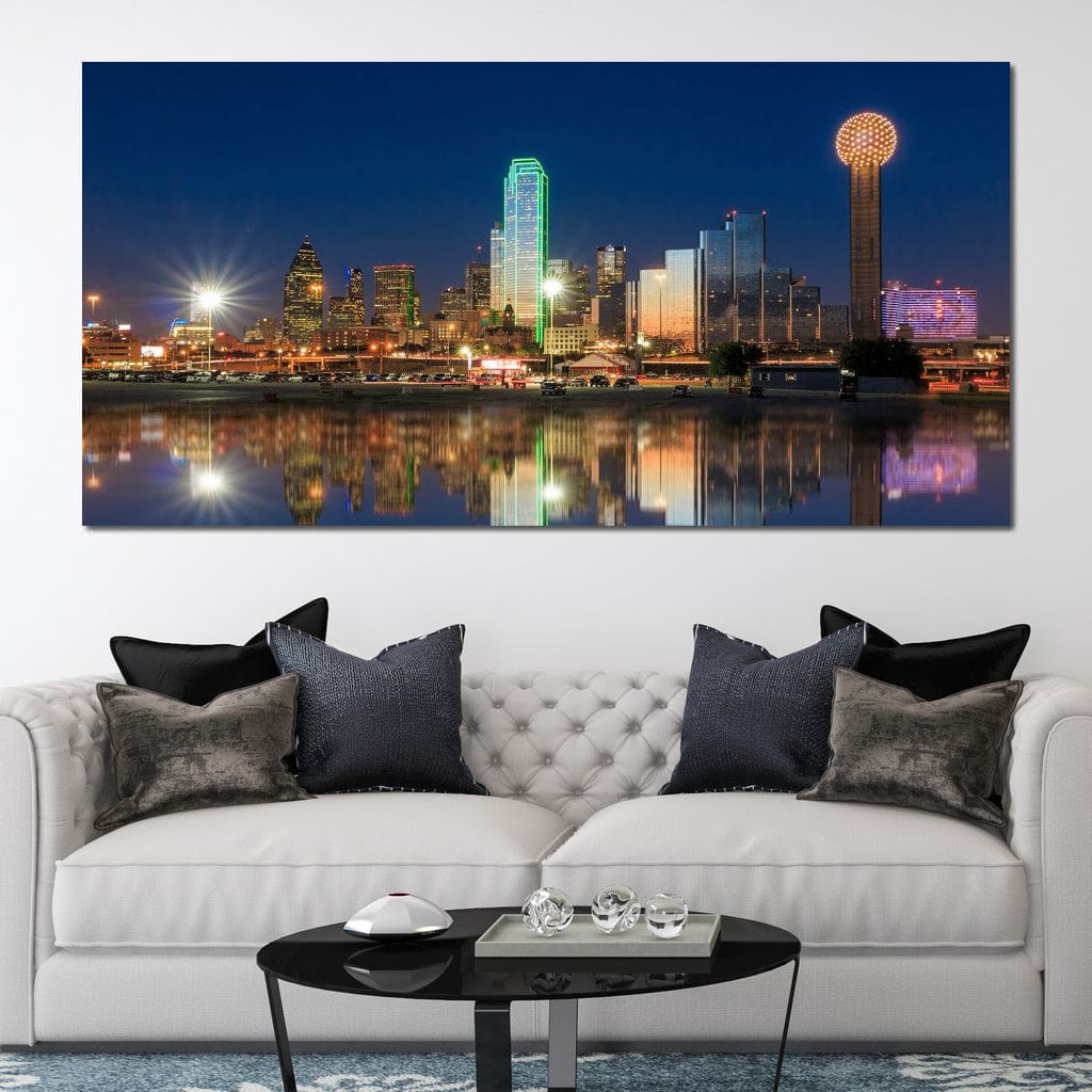 Dallas Skyline Canvas Wall Art