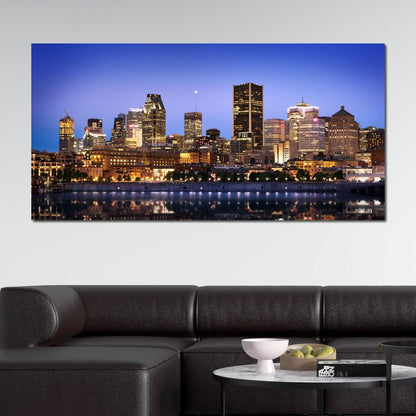Montreal Skyline Canvas Wall Art