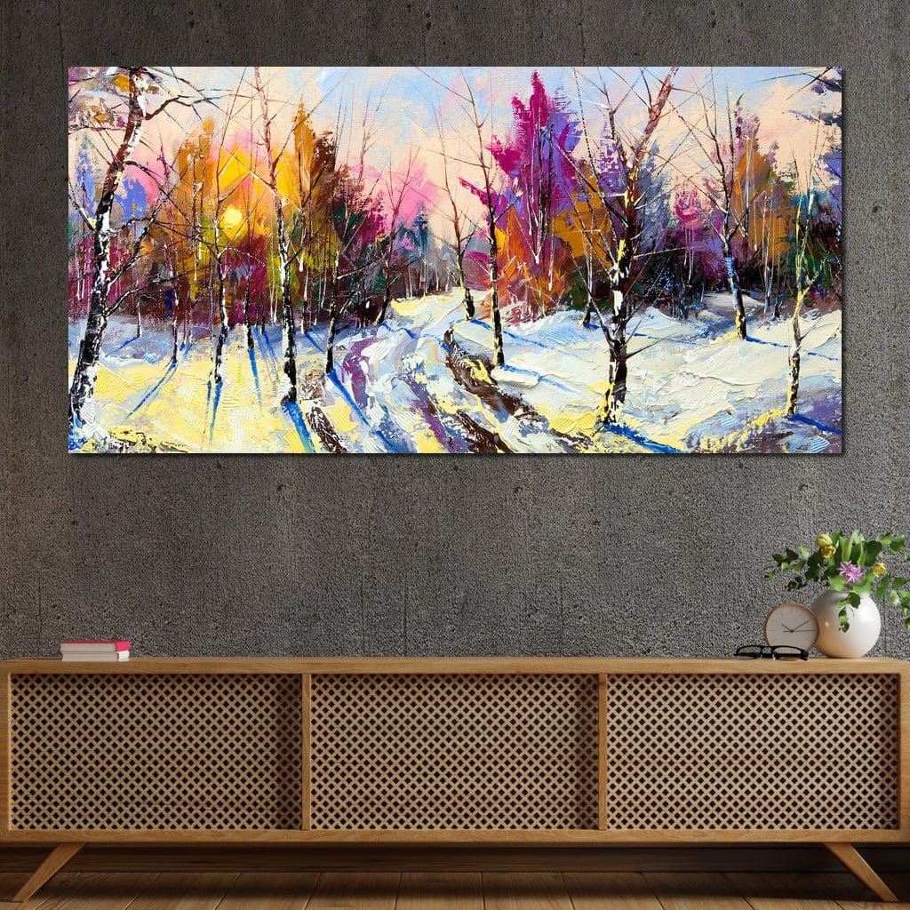 Winter Wood Canvas Wall Art
