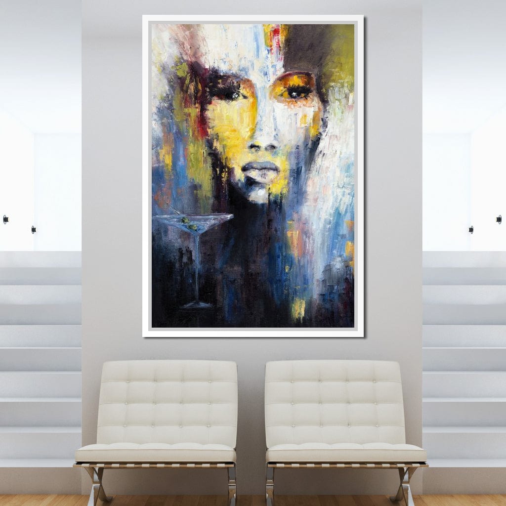 Martini Portrait Canvas Wall Art