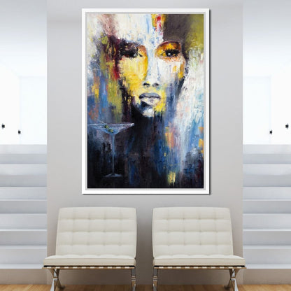 Martini Portrait Canvas Wall Art