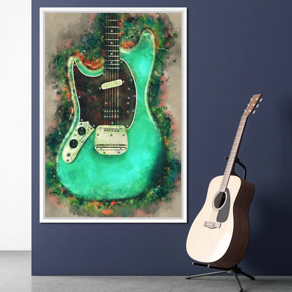 Kurt Cobain's Guitar Canvas Wall Art