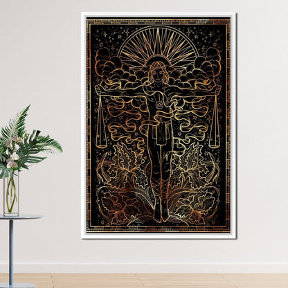 Zodiac sign Libra Canvas Wall Art