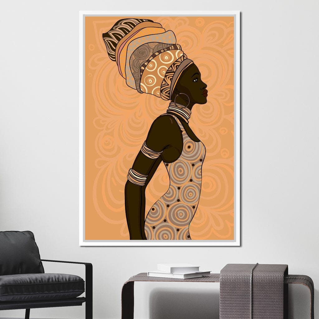 African Lady Canvas Wall Art